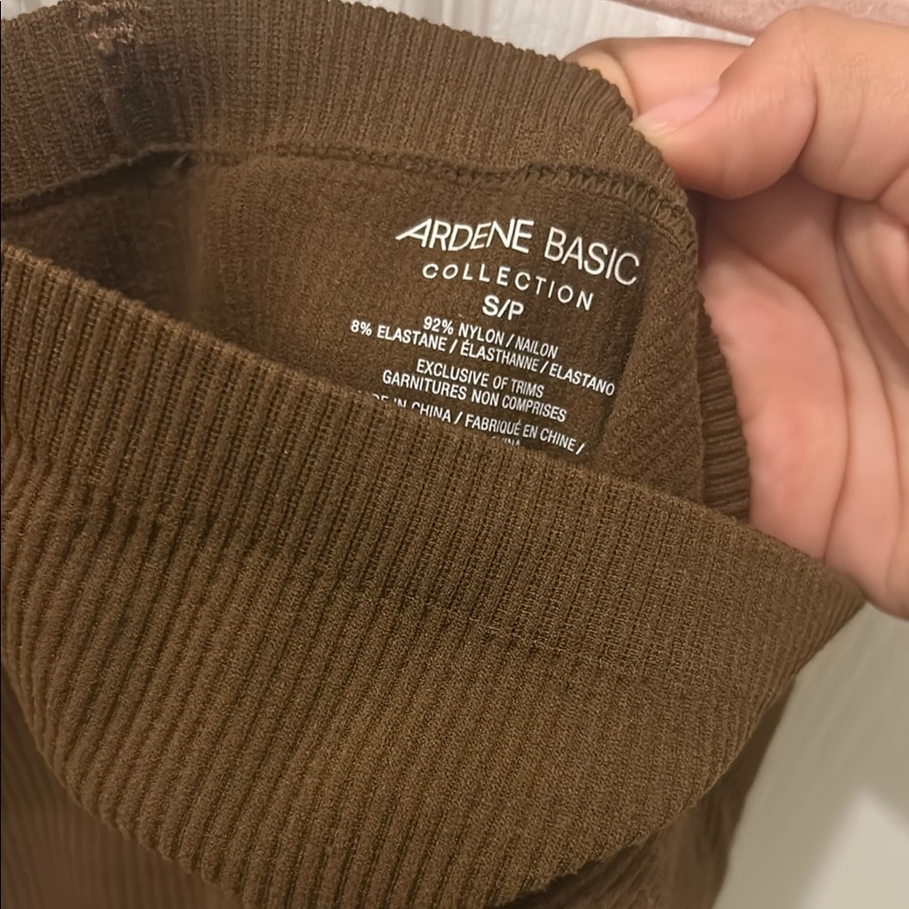 Ardene Basic Brown Ribbed Top - Picture 2 of 4